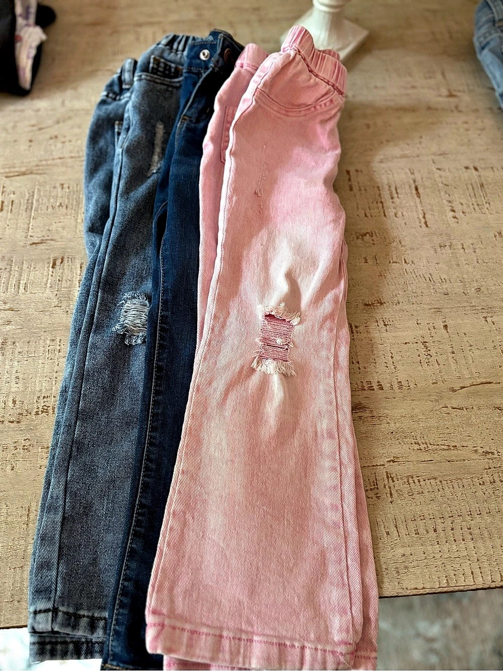 Kids Jeans 3-Piece Lot Blue & Pink